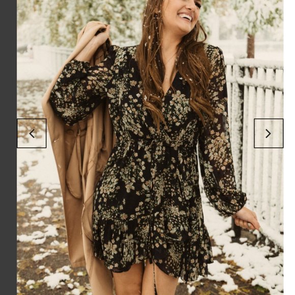NWT floral long sleeve babydoll dresses - Picture 9 of 10